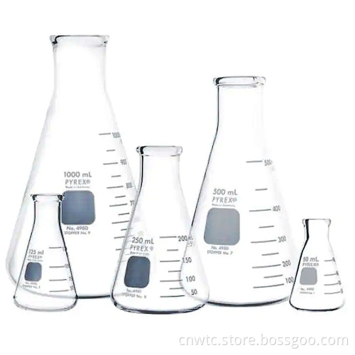 CE ISO Certified Borosilicate 3.3 Erlenmeyer Conical Flask for Laboratory Use